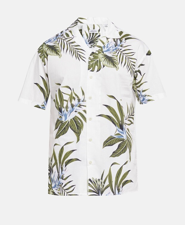 

Рубашка с короткими рукавами Jack & Jones, шерсть белый