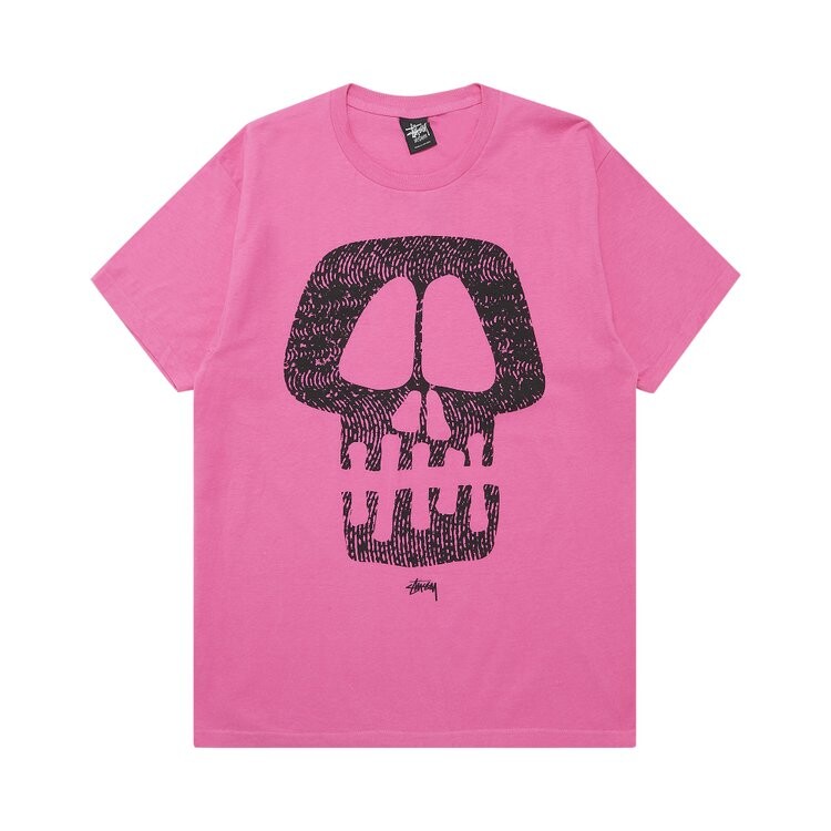

Футболка Stussy Static Skull 'Pink', розовый