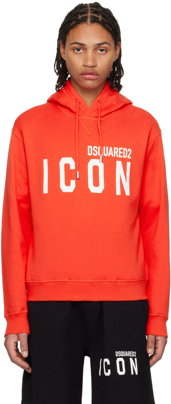 

Красная икона Крутая толстовка с капюшоном Dsquared2