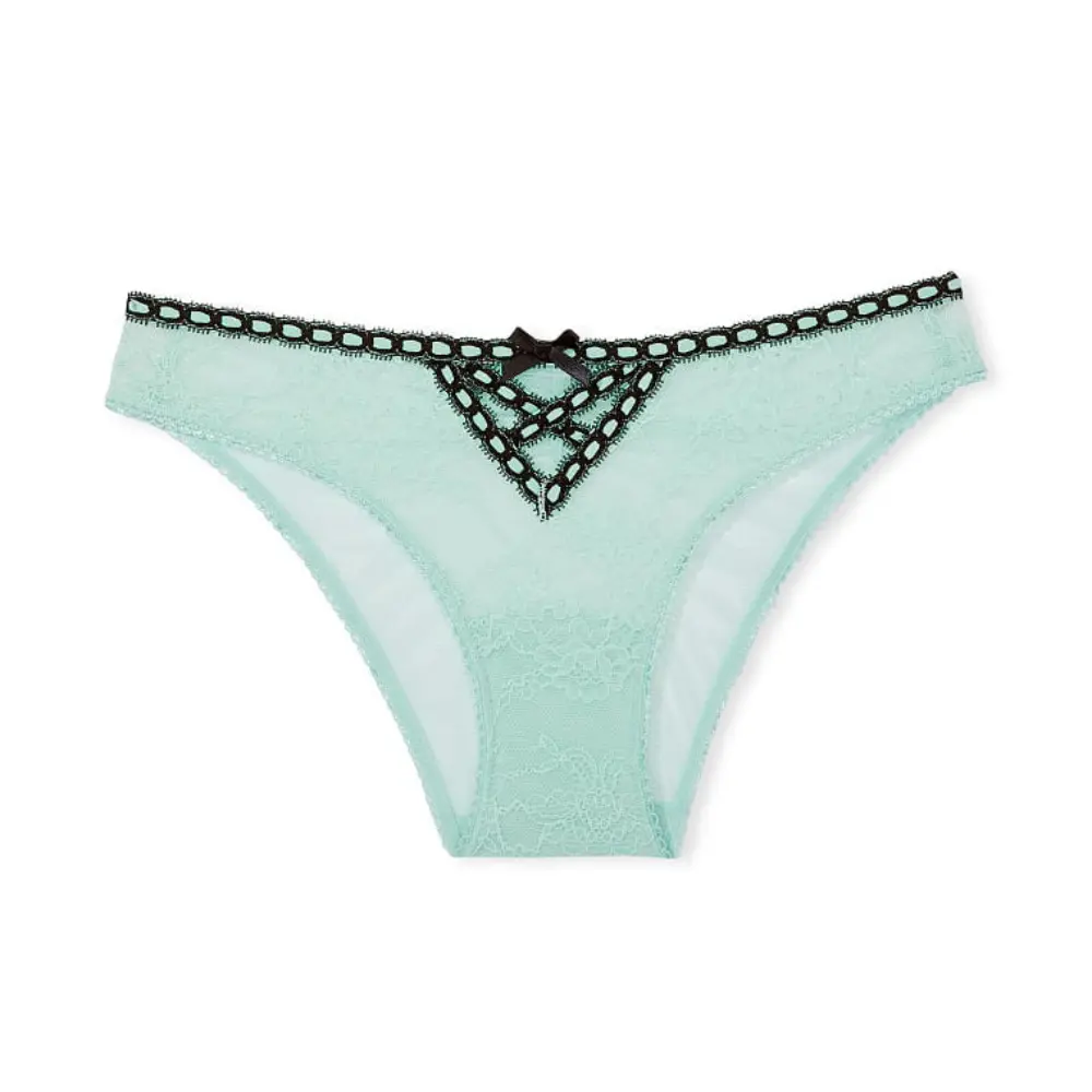 

Трусы Victorias Secret Dream Angels Heritage Ribbon Slot Cheekini, мятный