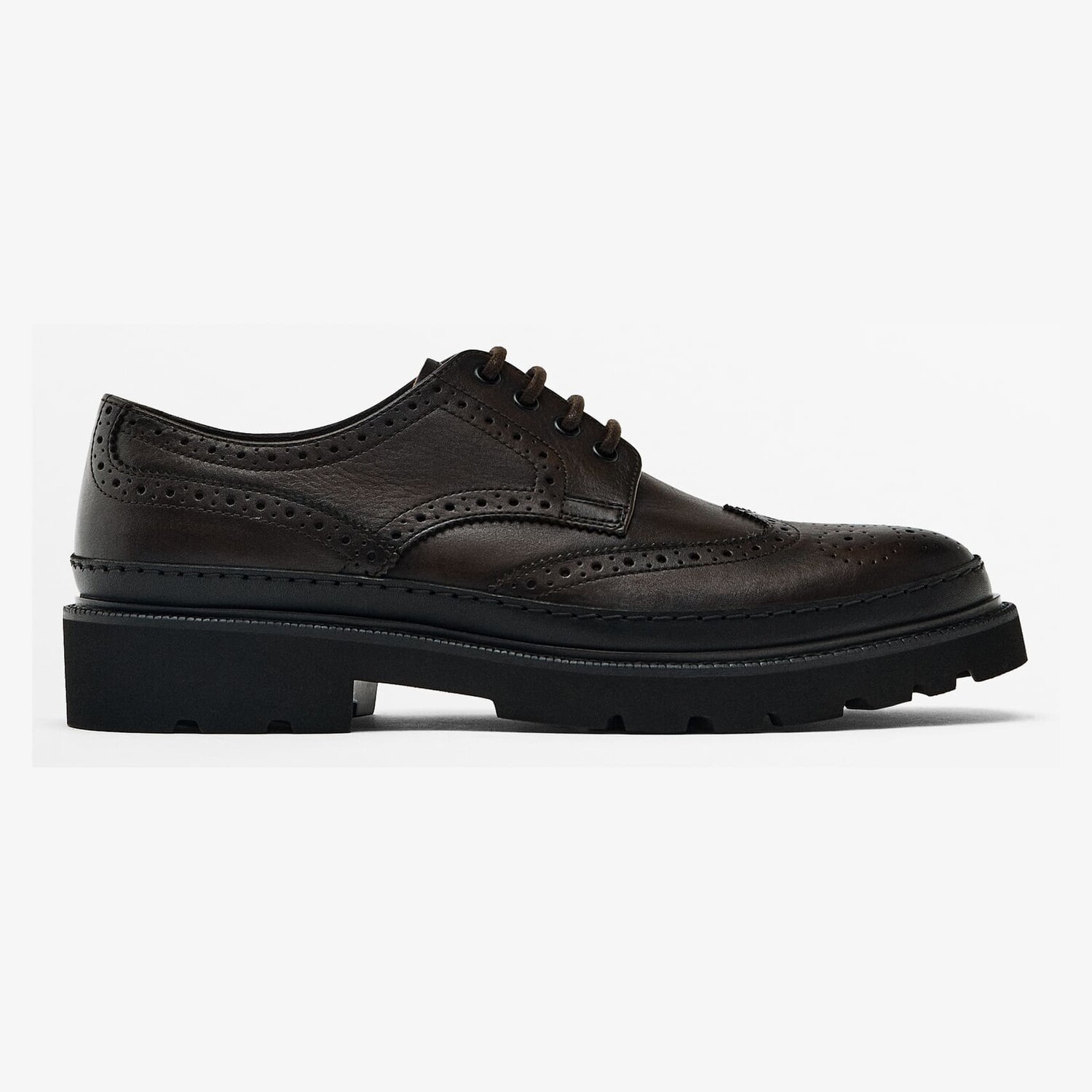 

Туфли Massimo Dutti Nappa Brogues, коричневый