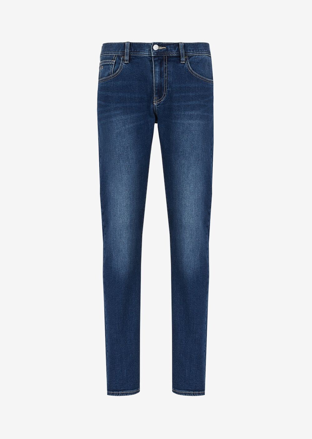 

Джинсы J13 узкого кроя из эластичного денима Armani Exchange, синий