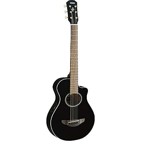 Yamaha APXT2BL Акустическая электрическая гитара в вырезе размера 3/4 с сумкой для переноски, черная