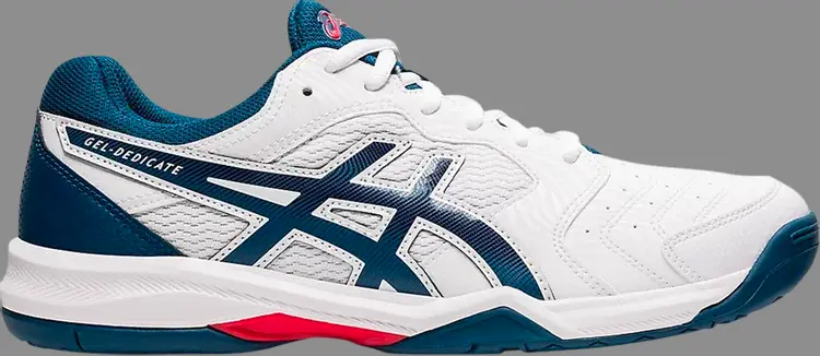 

Кроссовки gel dedicate 6 'white mako blue' Asics, белый