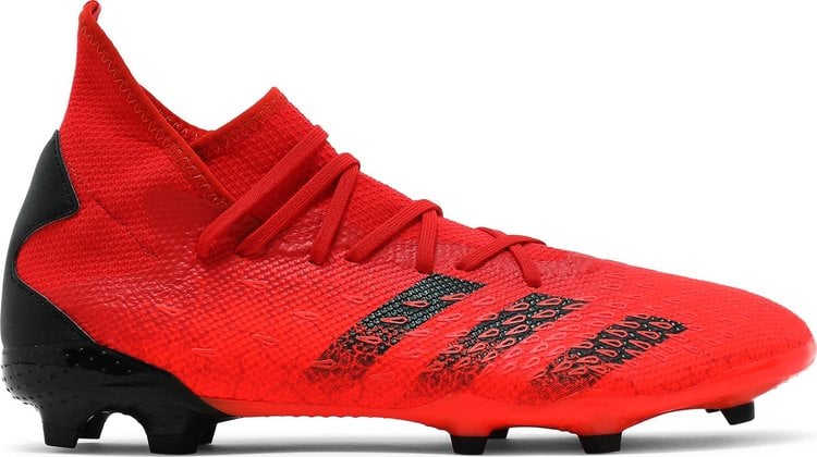 Лимитированные бутсы Adidas Predator Freak.3 FG 'Demonscale - Solar Red', красный - фото