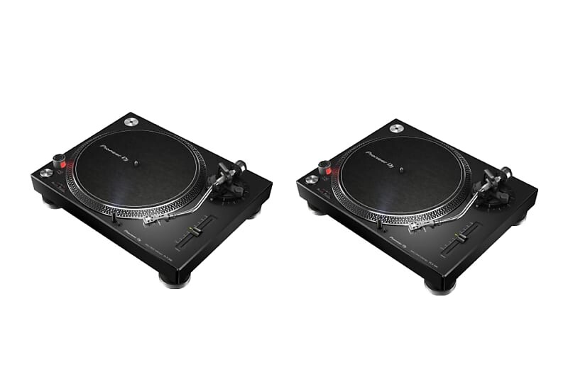 

2 проигрывателя Pioneer DJ PLX-500-K с высоким крутящим моментом и прямым приводом (черные)