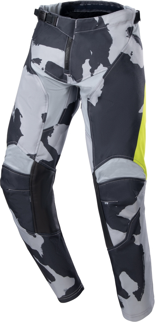 Штаны для мотокросса Alpinestars Racer Tactical 2023 Youth, серый/желтый - фото