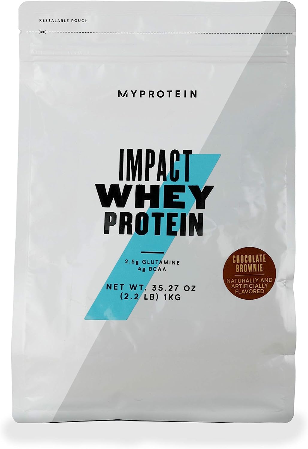 Сывороточный протеин Myprotein Impact Whey, 1000 г, шоколадный брауни