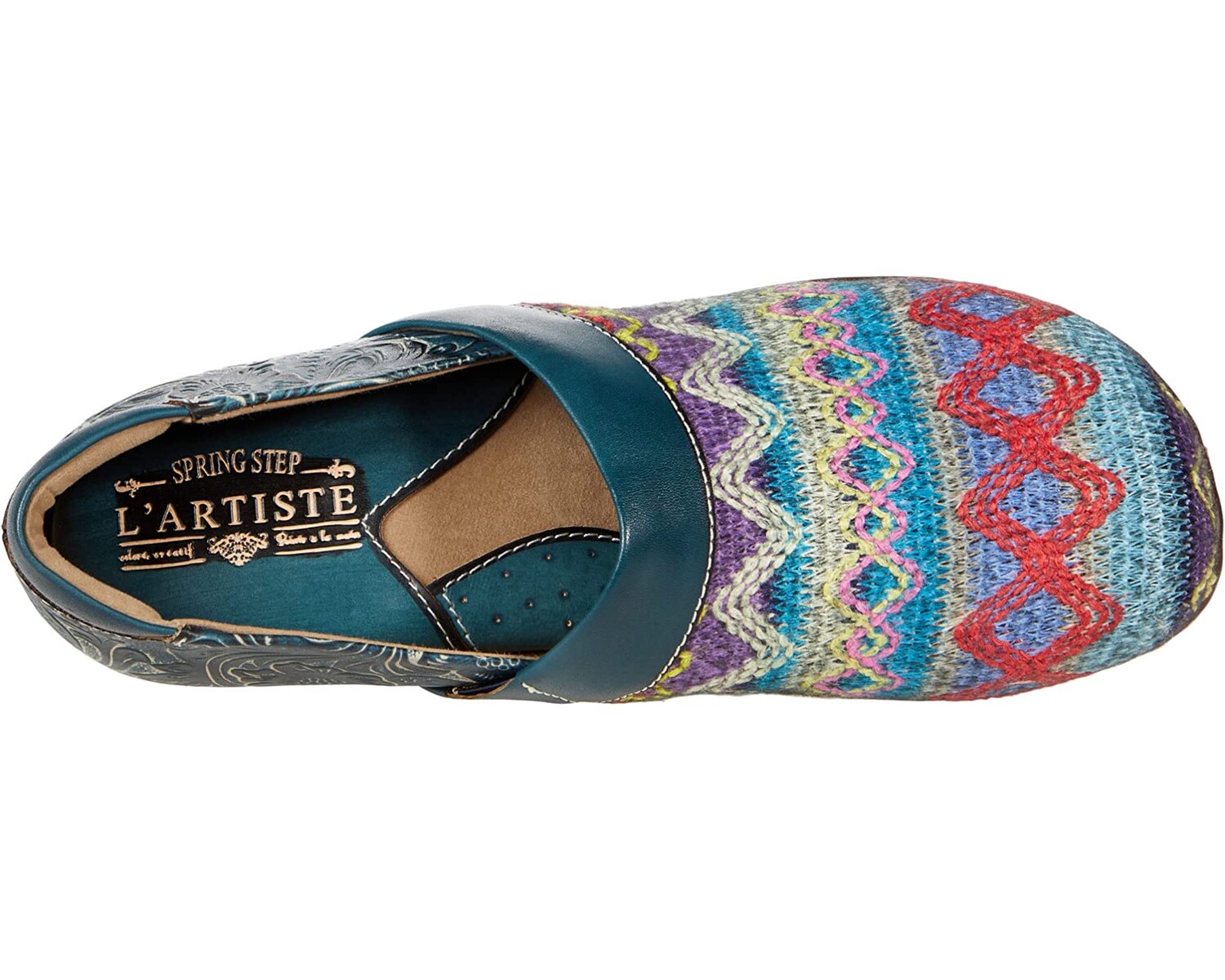 

Сабо Zagabank L'Artiste by Spring Step, бирюзовый мульти