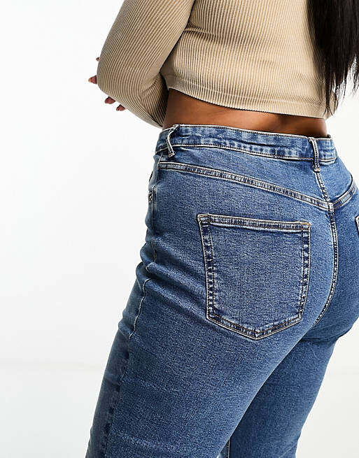 

Синие джинсы скинни ASOS DESIGN Curve