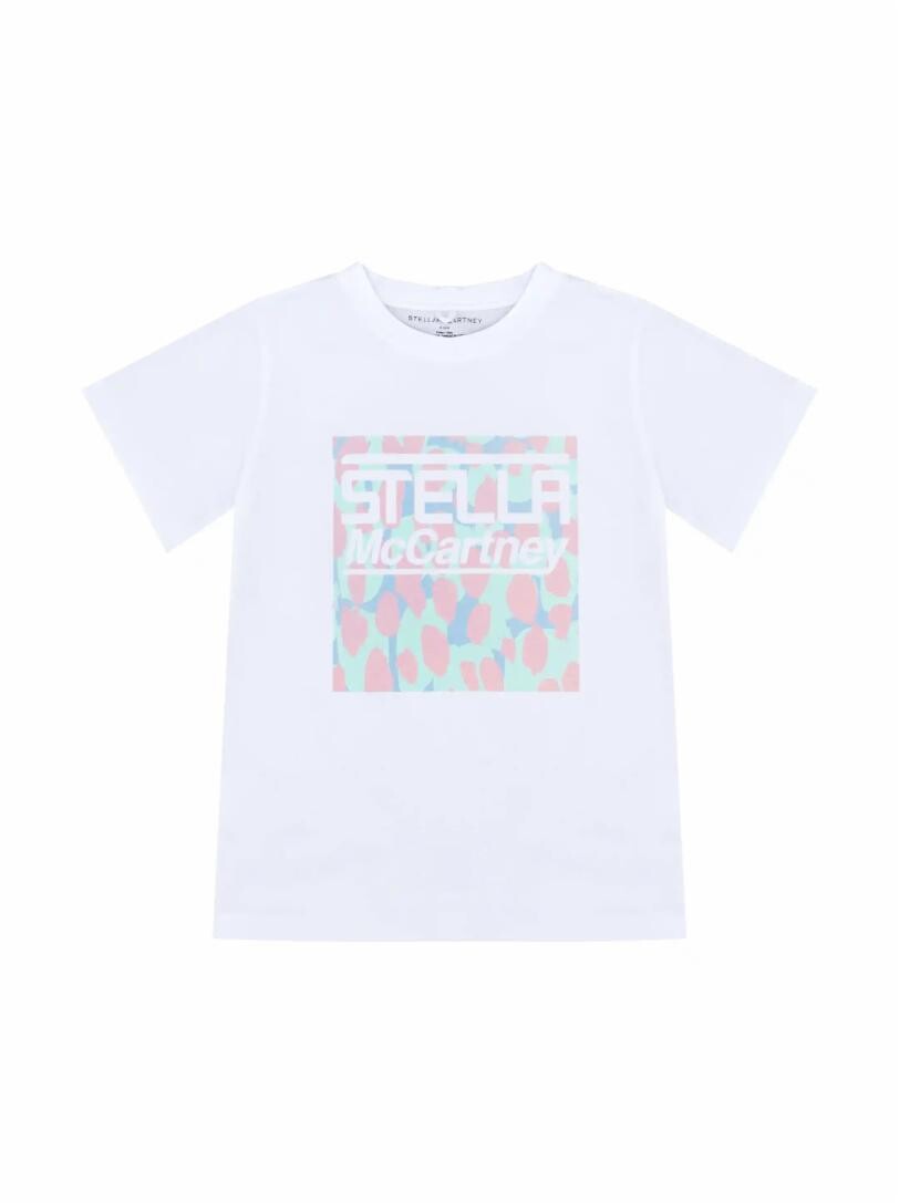 

Хлопковая футболка с логотипом Stella McCartney