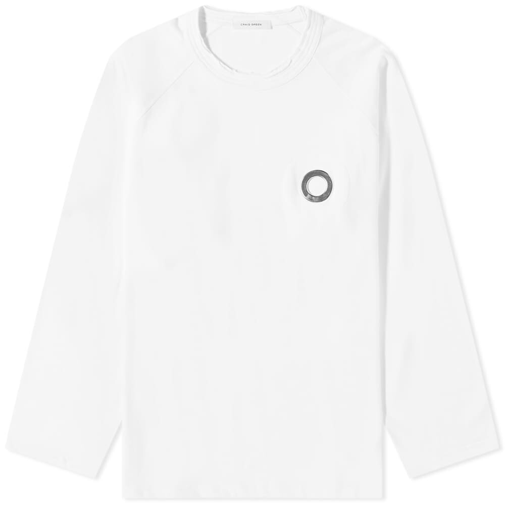 

Футболка Craig Green Long Sleeve Eyelet Tee, Белый