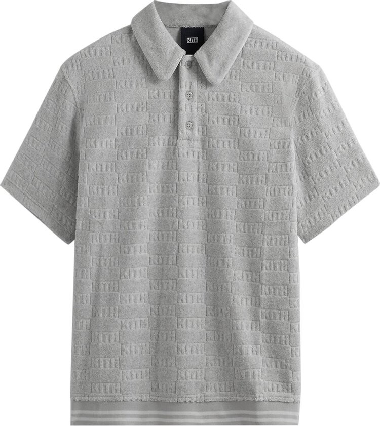 

Поло Kith Graham Polo 'Light Heather Grey', серый