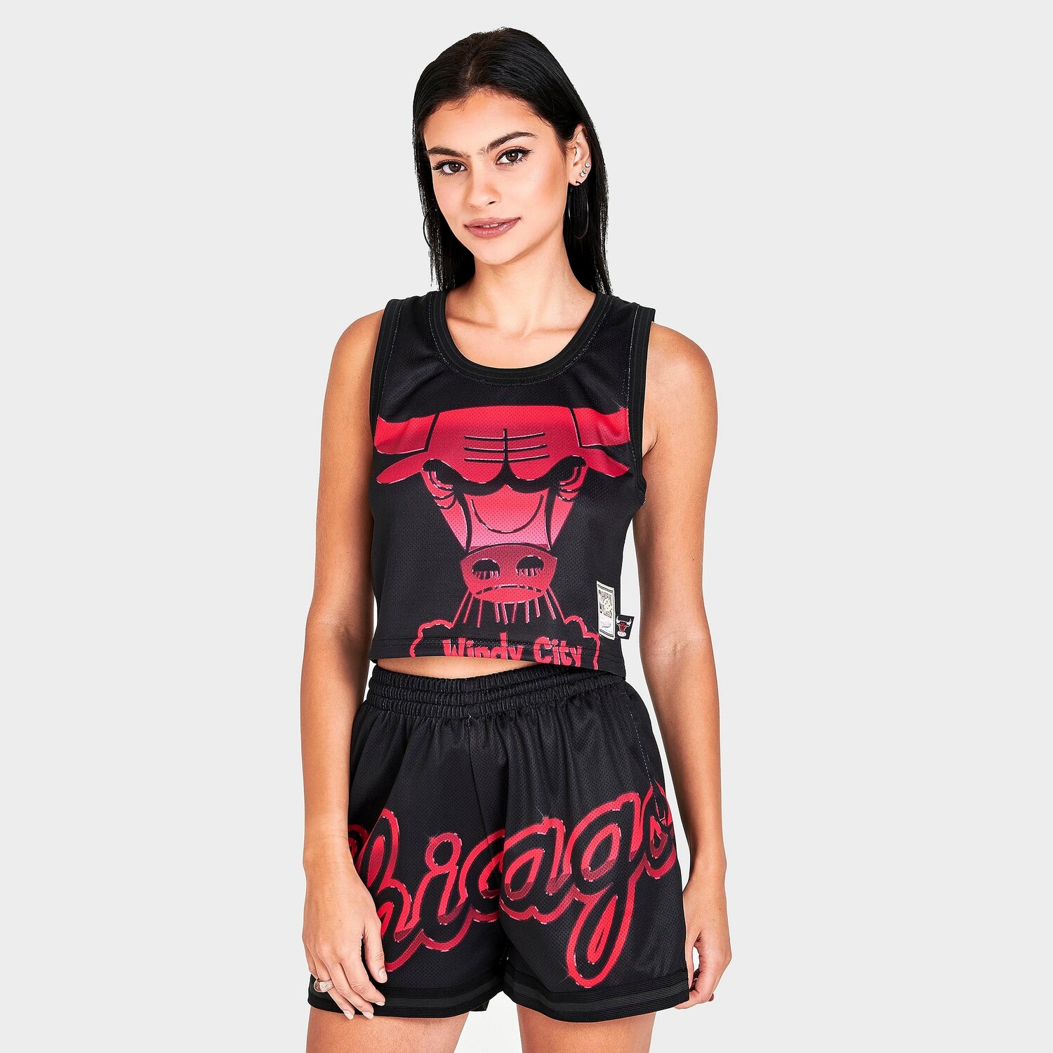 

Женская майка Mitchell & Ness Chicago Bulls Big Face 4.0, черный