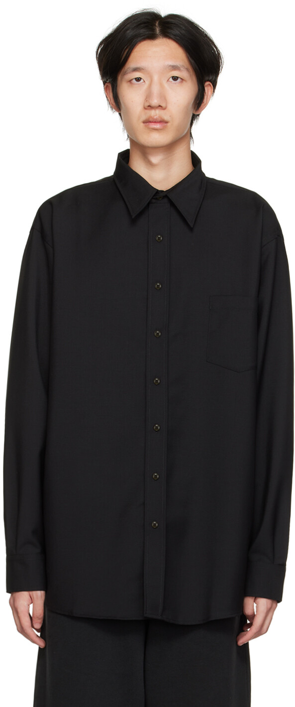 

Черная рубашка на пуговицах Acne Studios