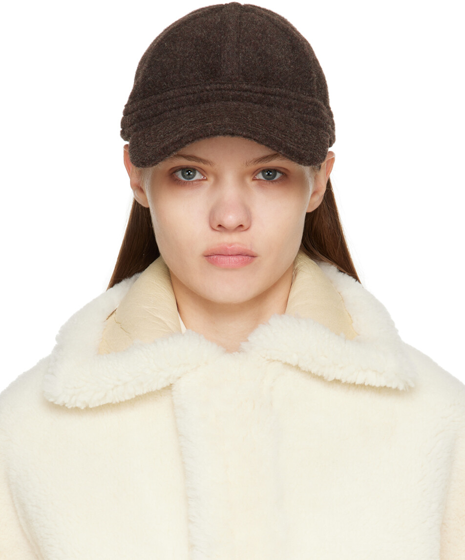 

Коричневая кепка Le Papier 'La Casquette Feutre' Jacquemus