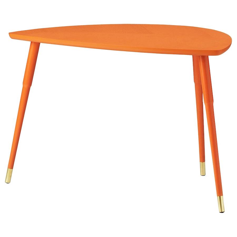 Столик Ikea Lovbacken, оранжевый опора мебельная ножки для стола 75 см ножки для мебели loft цвет черный