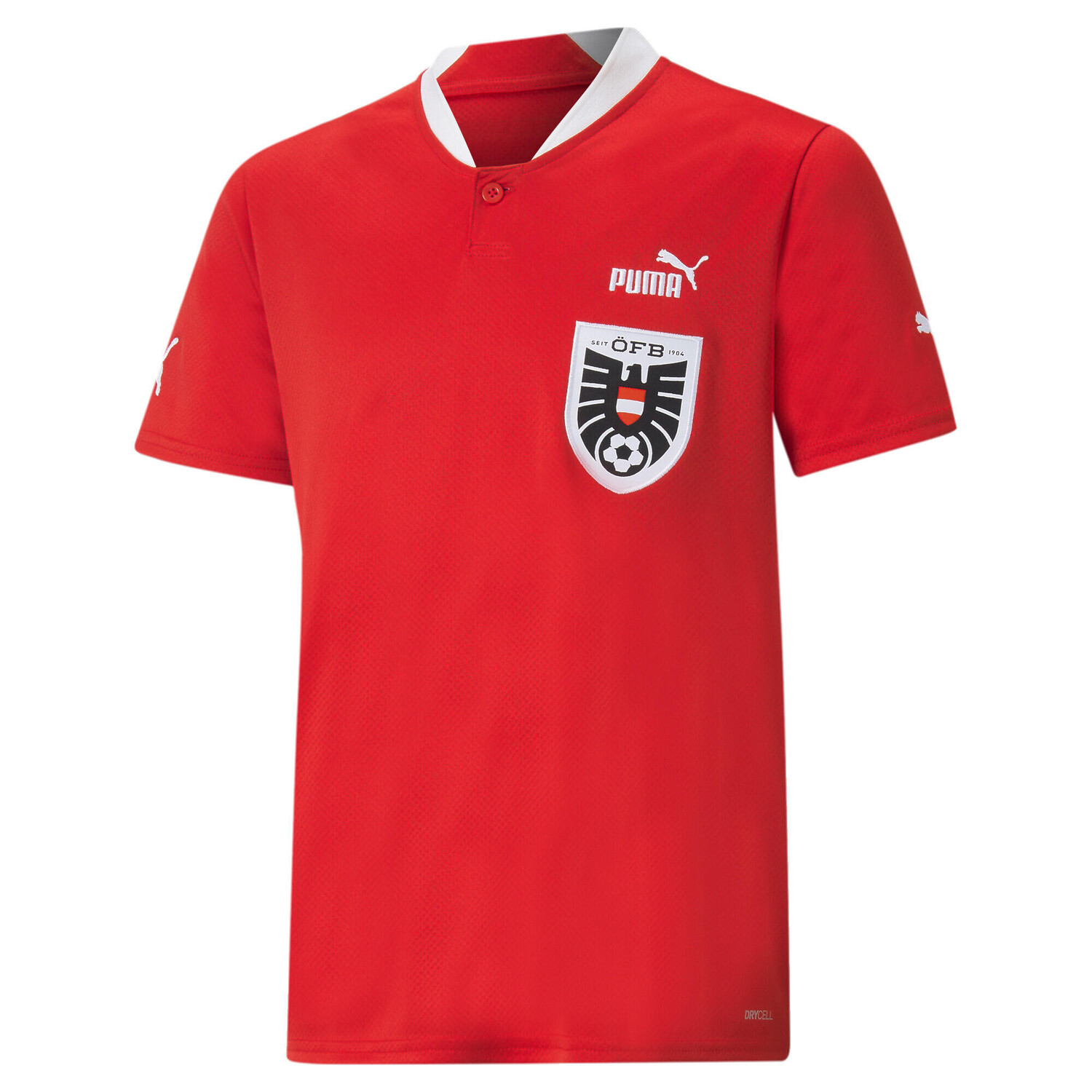 

Футболка Austria 22/23 Home Youth PUMA, красный Белый