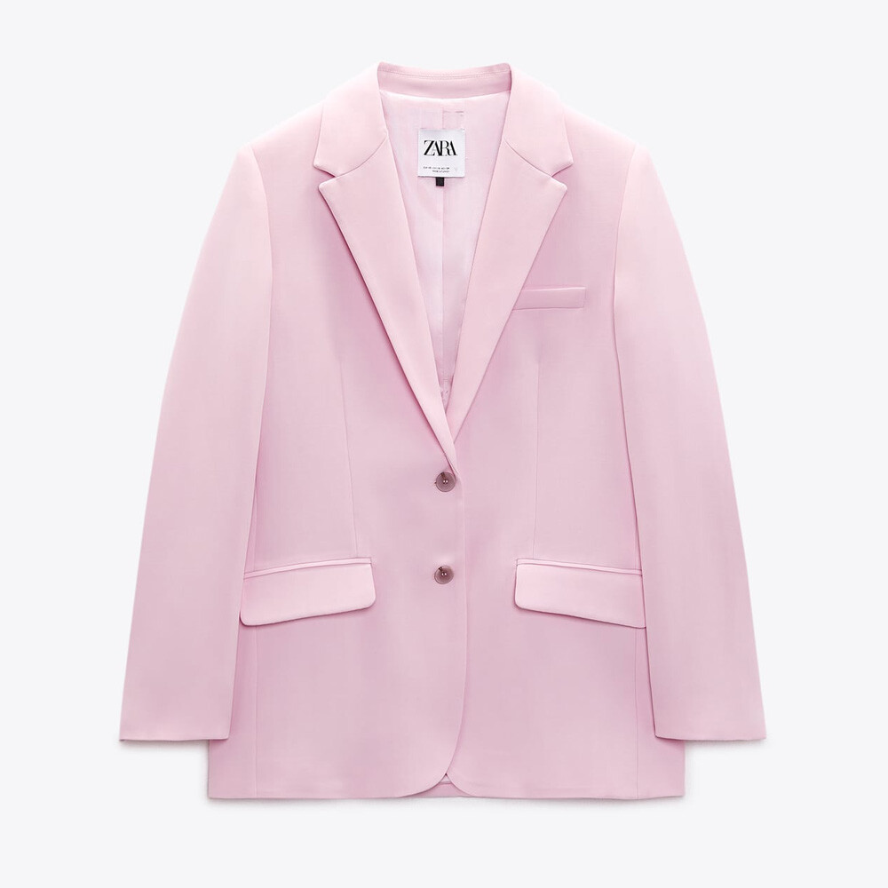 

Блейзер Zara Straight, розовый