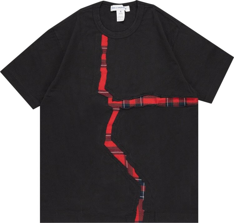 

Рубашка Comme des Garçons SHIRT Tartan Tee 'Black', черный