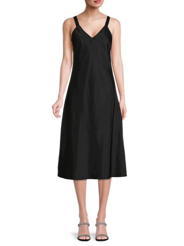 

Платье а-силуэта Dkny с V-образным вырезом, черный