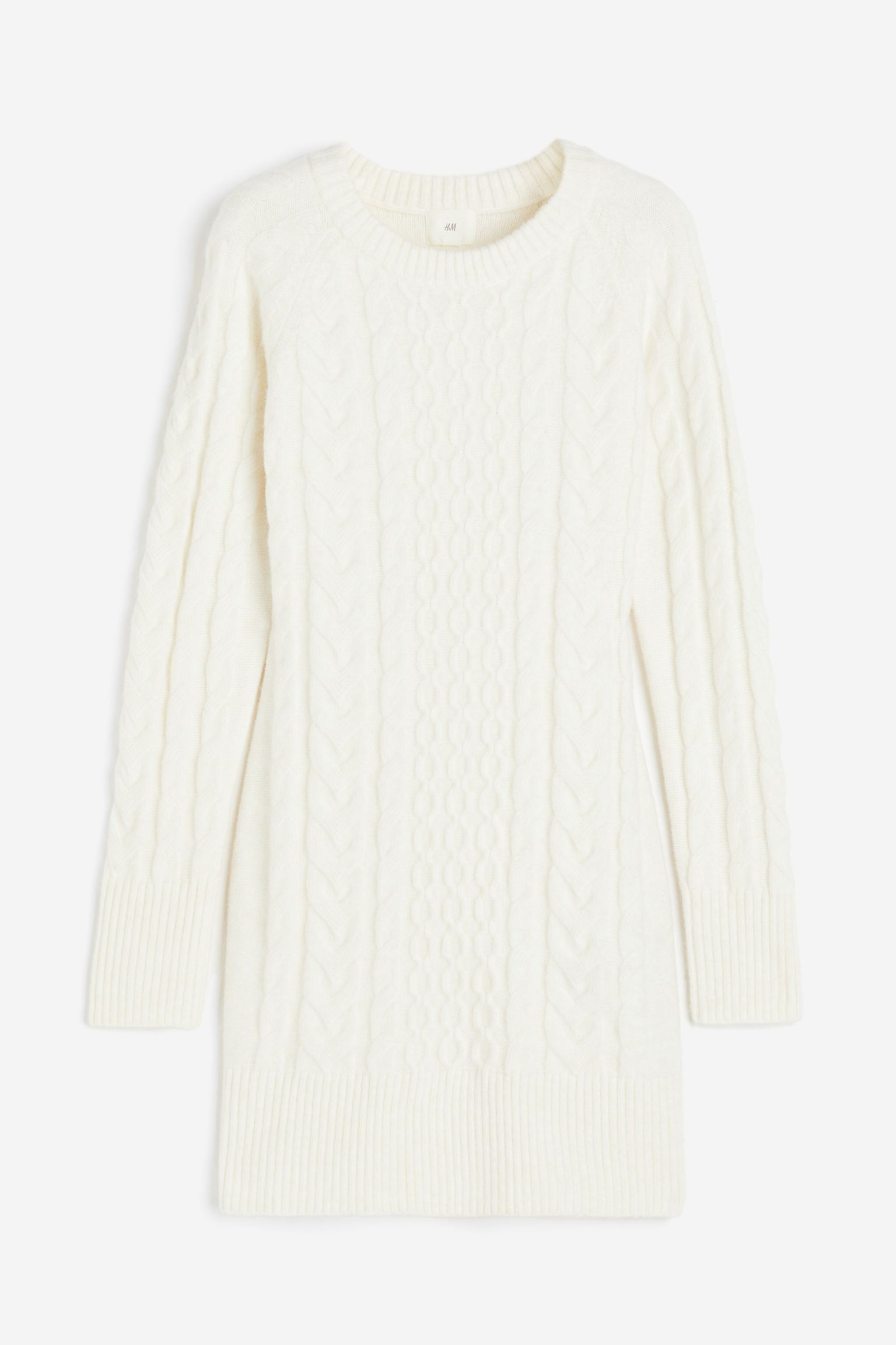 цена Платье H&M Cable-knit, кремовый