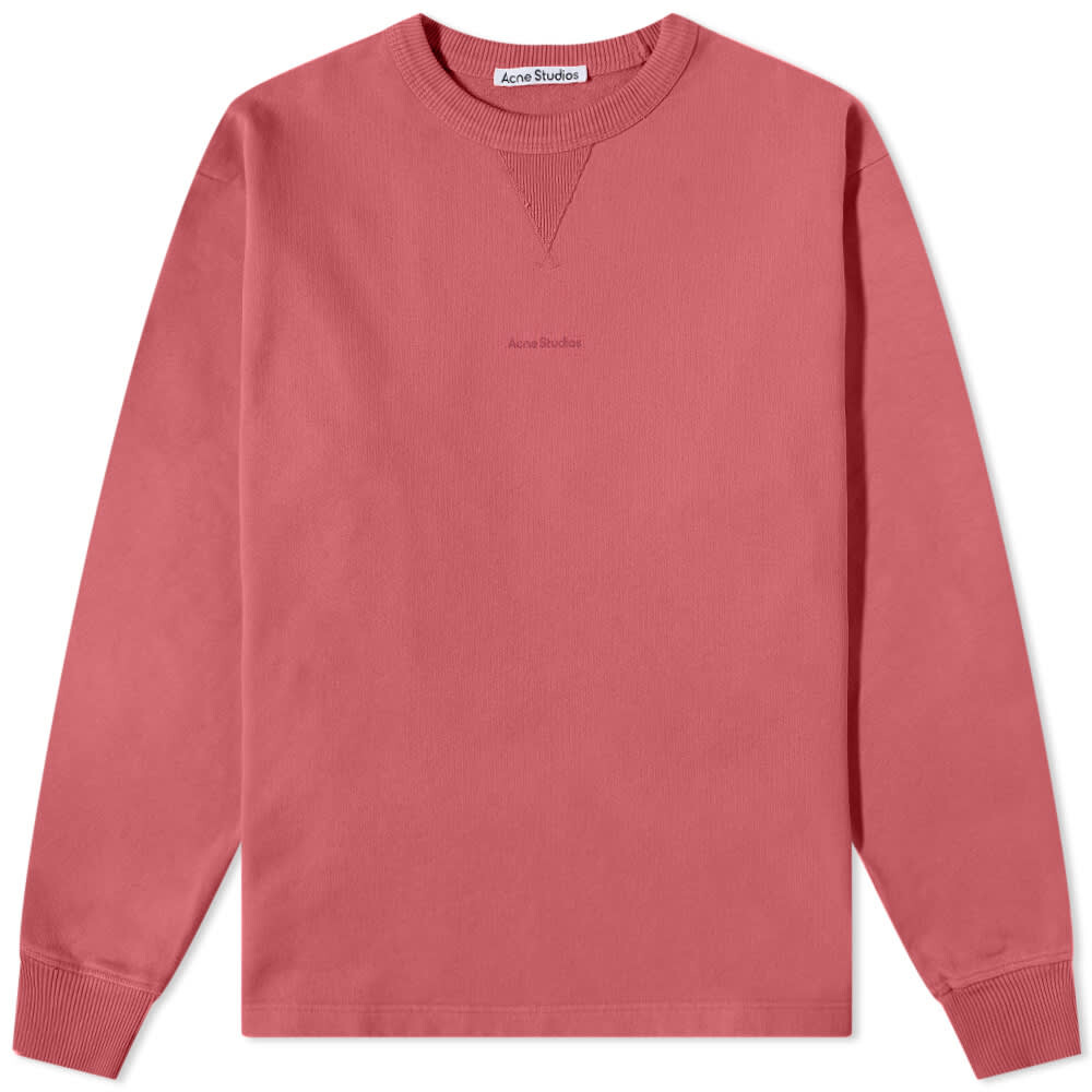 

Толстовка Acne Studios Fin Stamp Crew Sweat, Красный