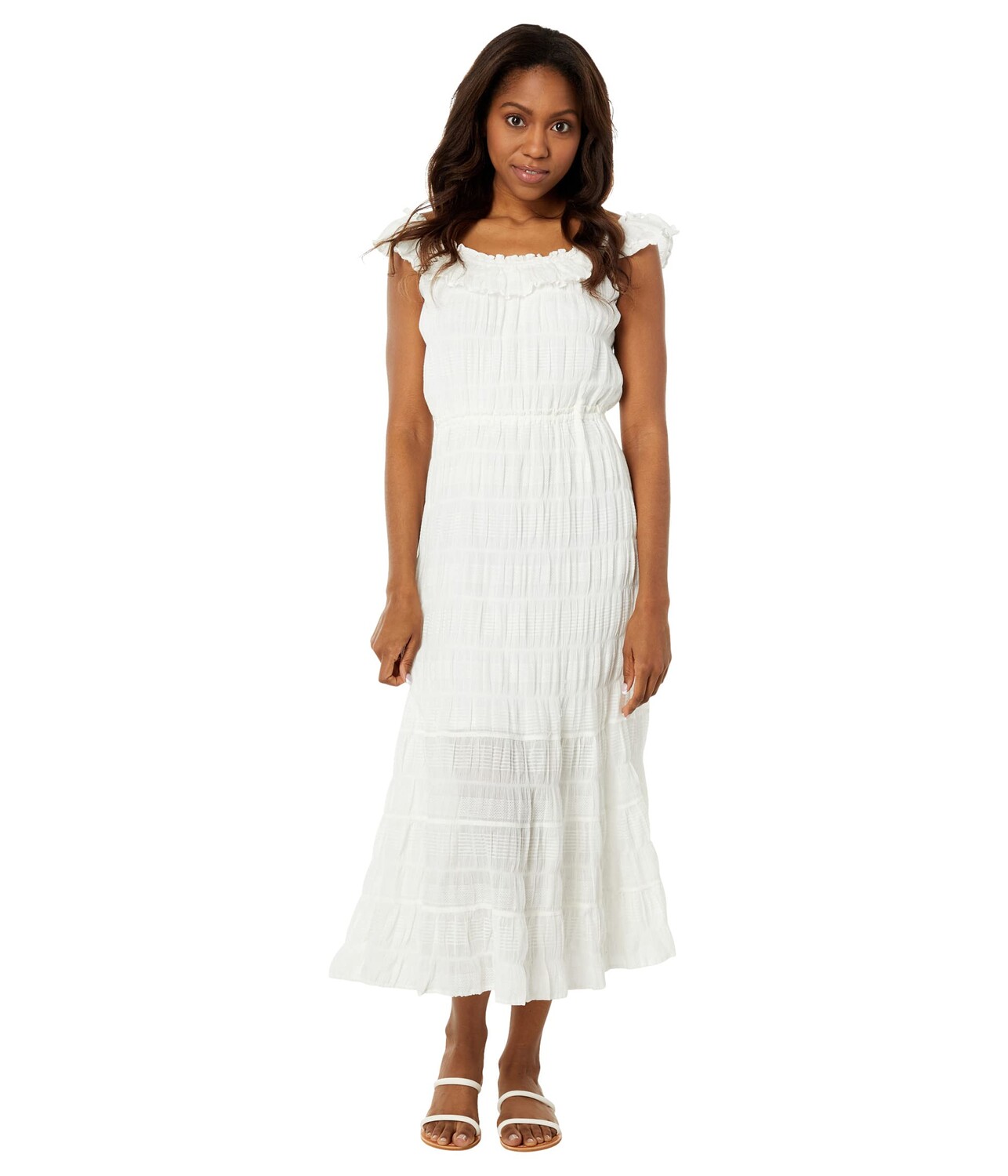 

Платье Max Studio, Ruffle Neck Maxi Dress