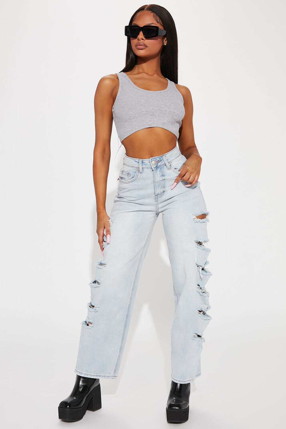 

Джинсы Fashion Nova ROPT56X14G, синий