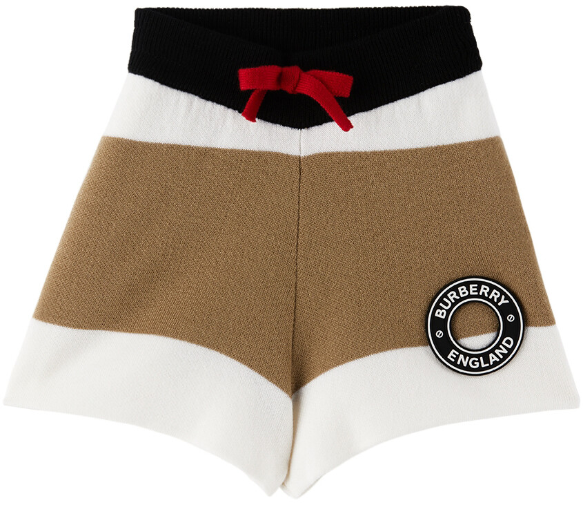 

Шорты в полоску Baby Beige & Off-White Burberry
