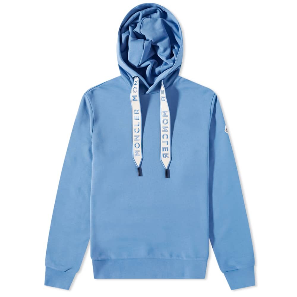 

Толстовка Moncler Drawstring Logo Popover Hoody, Синий