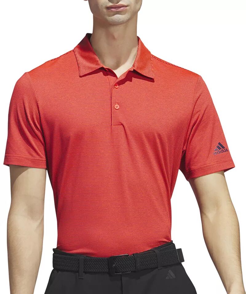 Мужская футболка-поло для гольфа в полоску Adidas