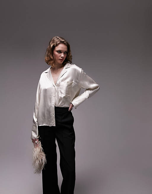 

Свободная пижама Topshop цвета шампанского