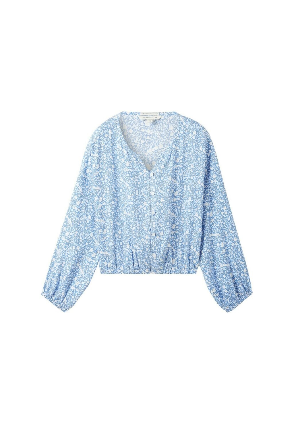 

Блузка MIT ALLOVER PRINT TOM TAILOR, цвет blue white flower allover