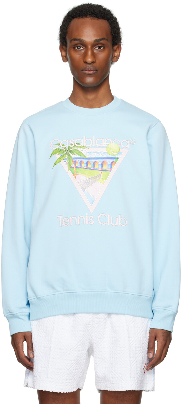 

Синий свитшот с надписью Tennis Club Casablanca