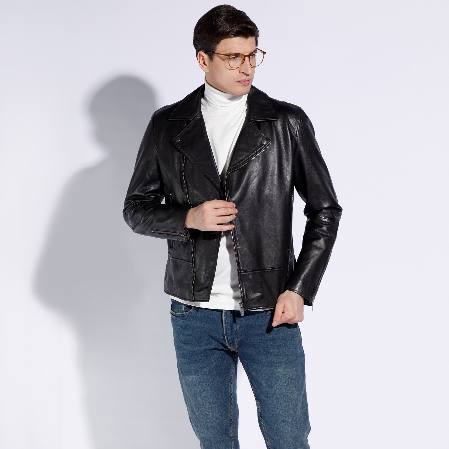 

Кожаная куртка Wittchen Stylish leather jacket, man, черный