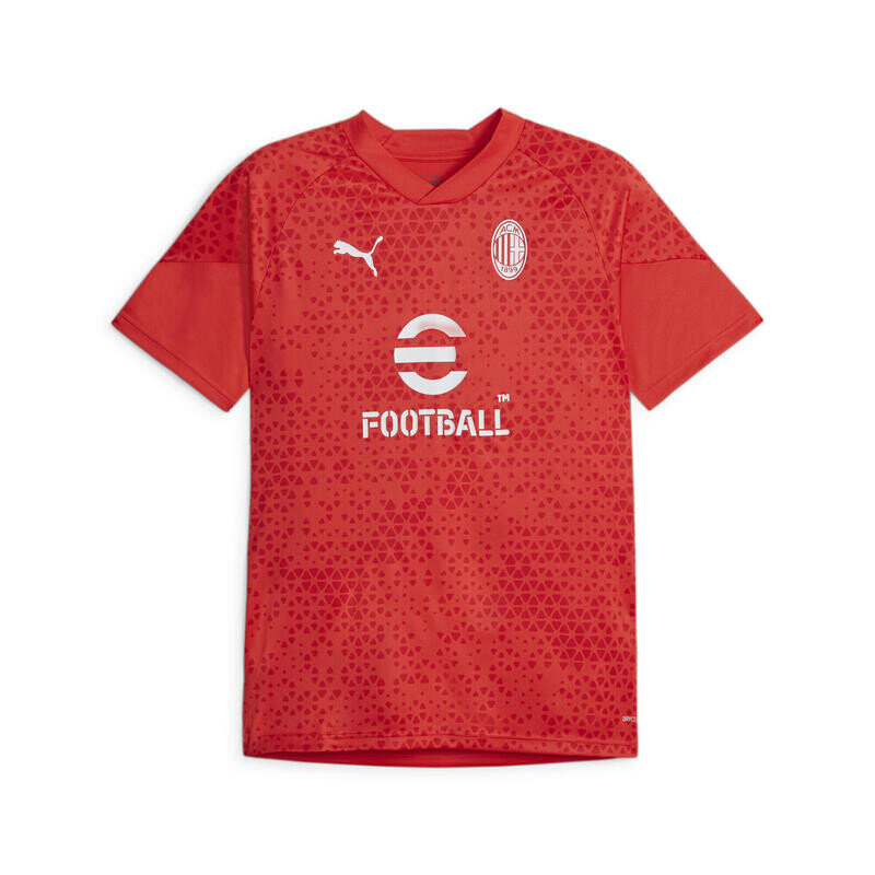 

Мужская футбольная тренировочная майка AC Milan PUMA For All Time Red Feather Grey