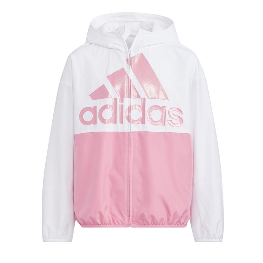 

Куртка Adidas Kids, белый/розовый