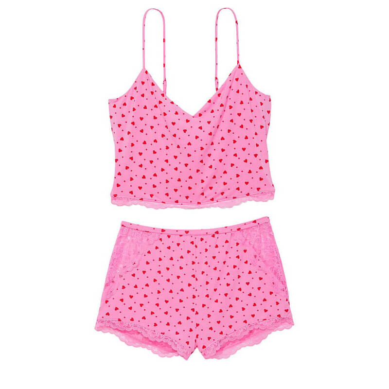 

Пижама Victoria's Secret Cropped Modal, розовый