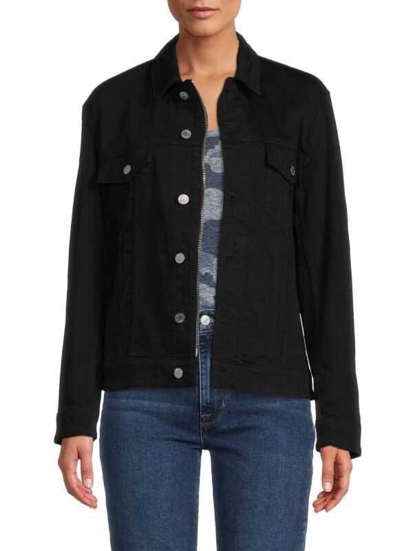 

Куртка ZADIG & VOLTAIRE с черепом и заклепками kase, черный