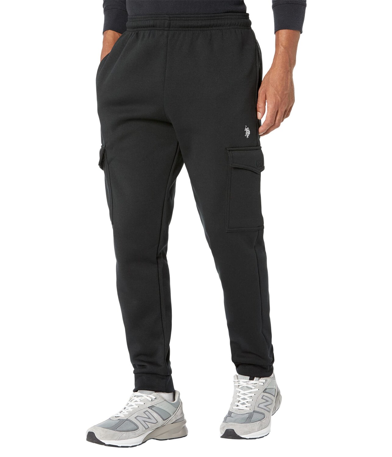 

Джогггеры U.S. POLO ASSN., Fleece Cargo Joggers, Черный