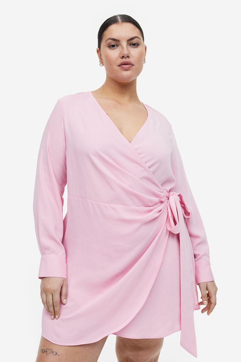 

Облегающее платье H&M, светло-розовый