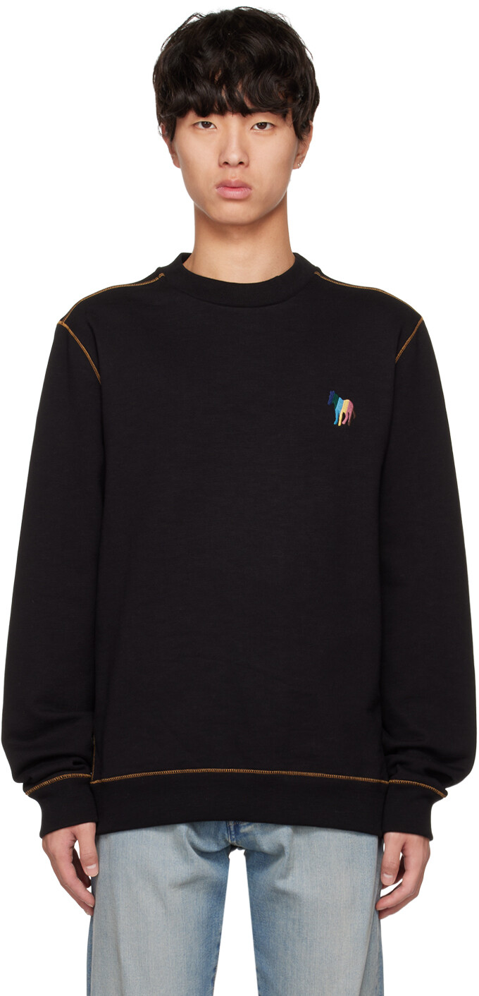 

Черный свитшот в широкую полоску Zebra PS by Paul Smith