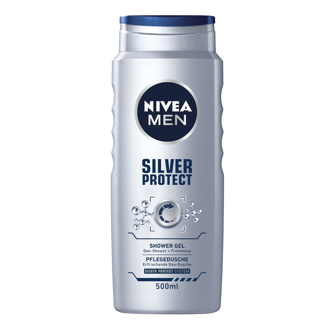 

Nivea Гель для душа Men Silver Protect для лица, тела и волос 500мл