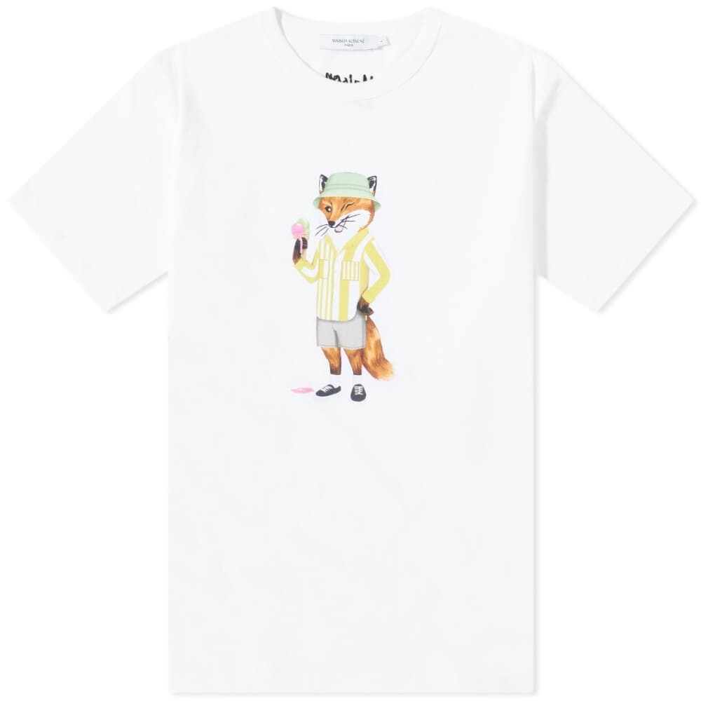 

Футболка Maison Kitsune Dressed Fox Regular Tee, Белый
