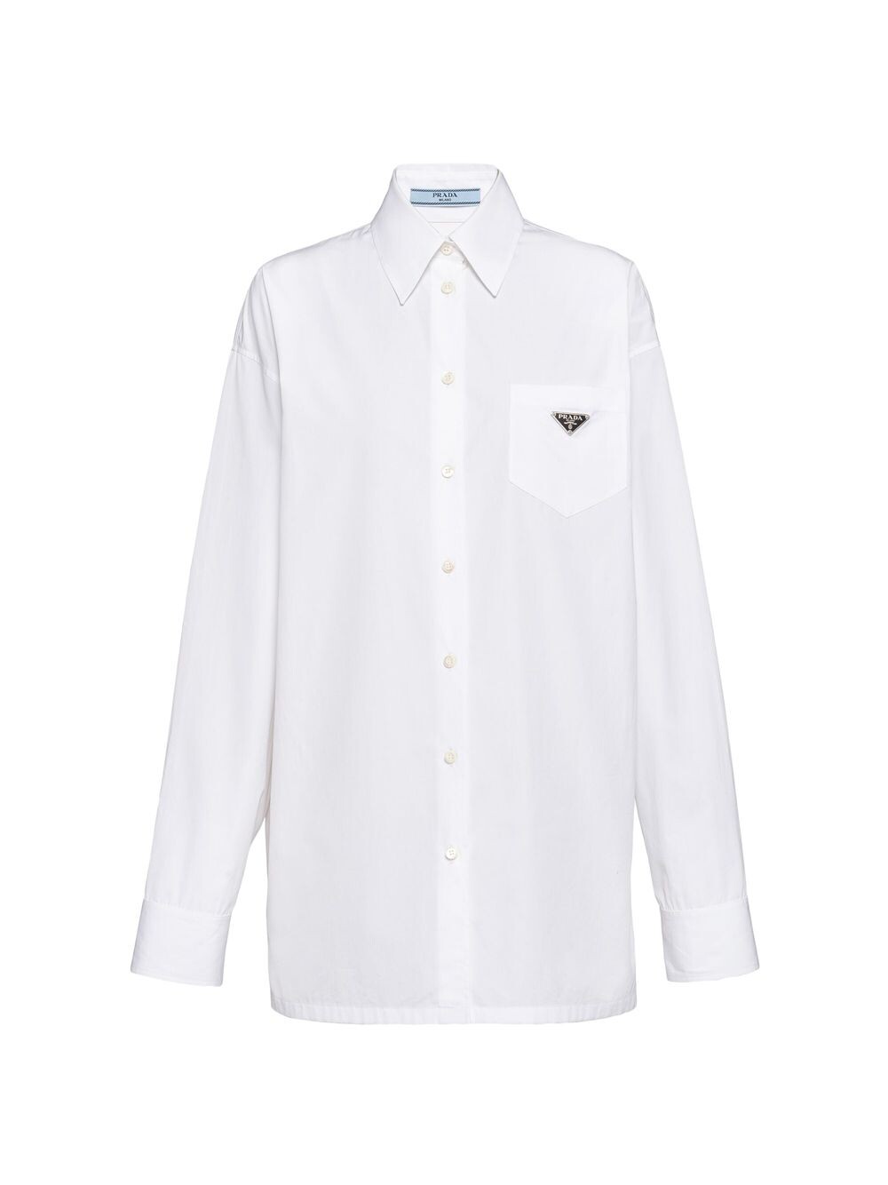 

Рубашка из поплина Prada, белый