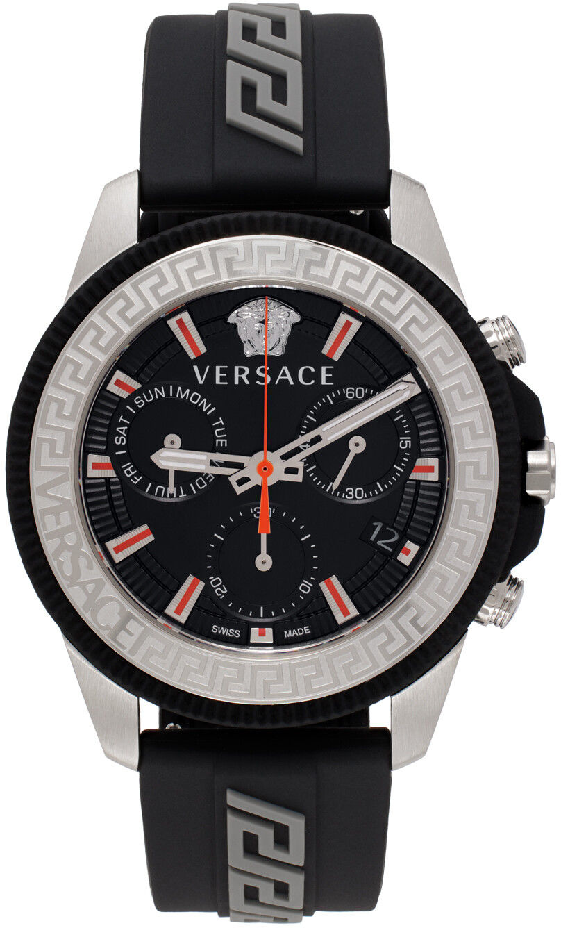 

Черные часы Greca Action Chrono Versace