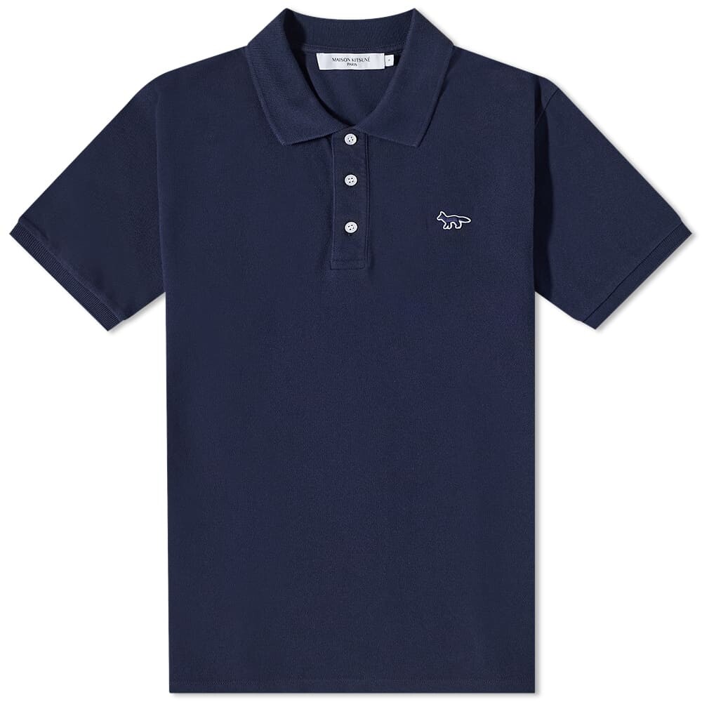 

Футболка Maison Kitsuné Navy Fox Patch Classic Polo, Серый