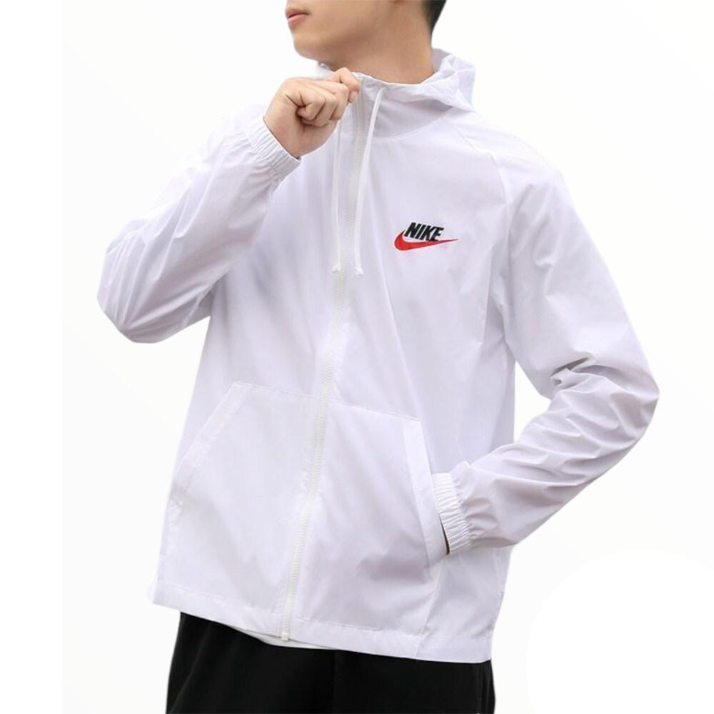 

Куртка Nike Large Logo Woven Sports Hooded, белый