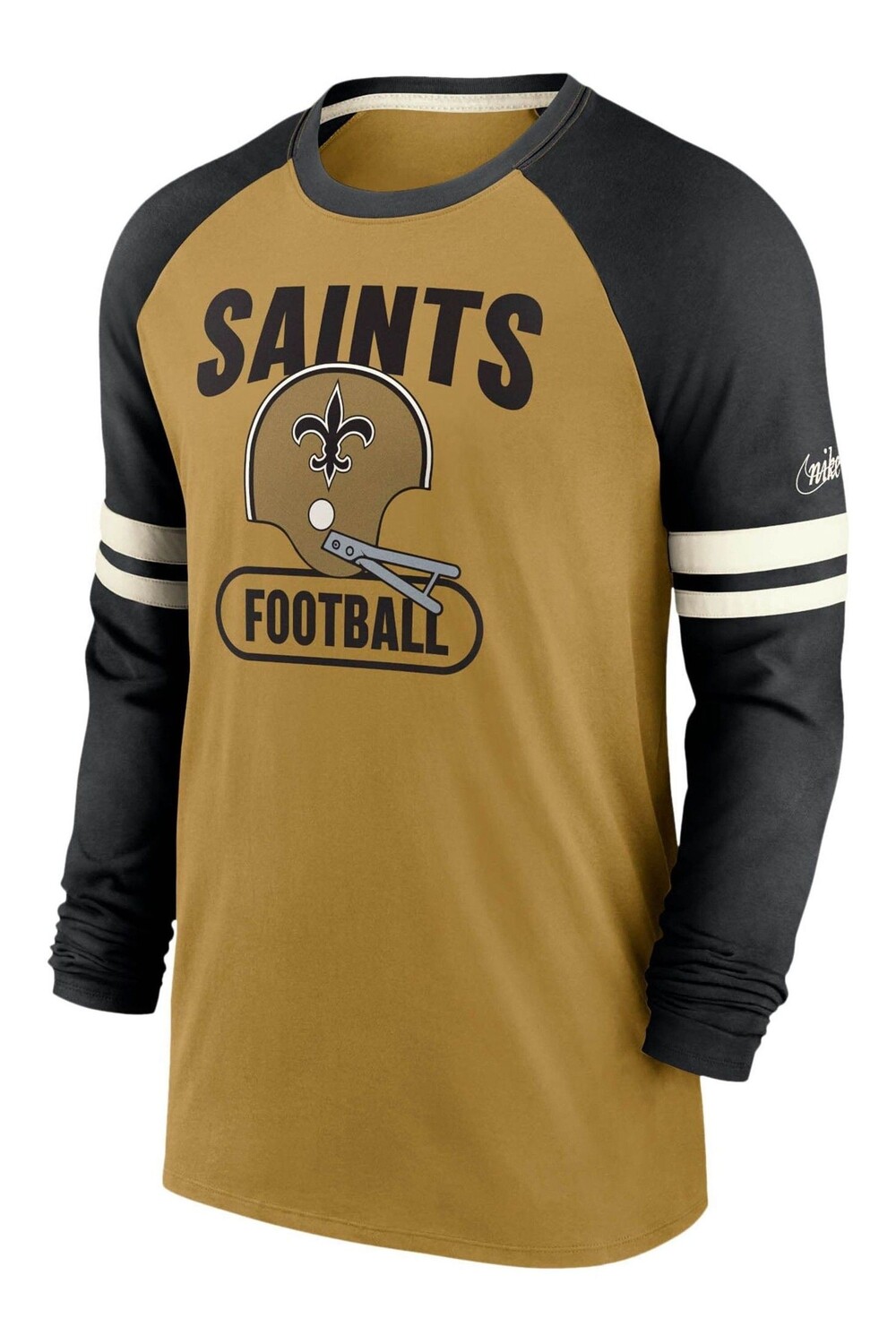 

Хлопковая футболка реглан Fanatics New Orleans Saints Dri-Fit Nike Nike, желтый